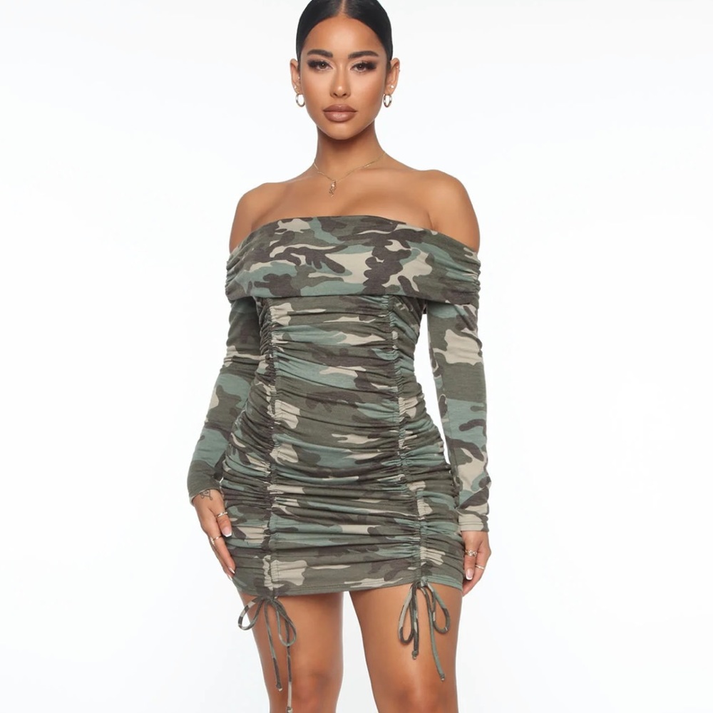 Camo Mini Dress (Fashion Nova)